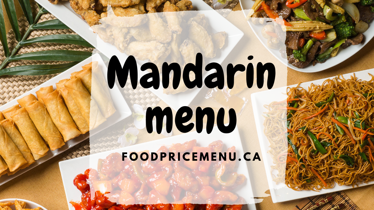 Mandarin Restaurant Menu